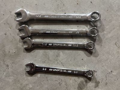 Craftsman SAE Combination Wrench Set - 4 Pieces (9/16, 1/2, 7/16, 3/8)