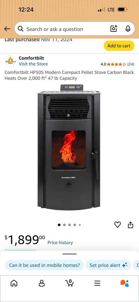Near new pellet stove