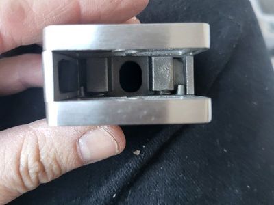 Stainless Steel Glass Clamp Bracket Mount for Railing Fence Balustrade Flat Back several boxes