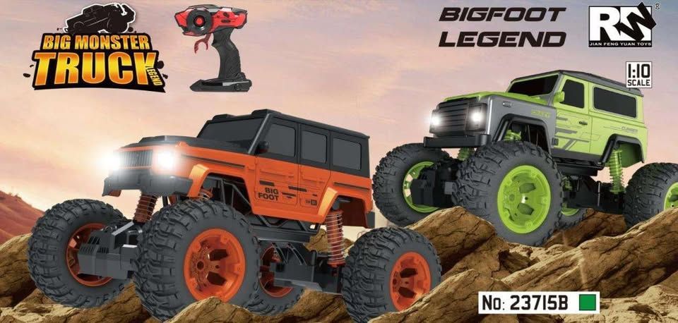 NEW IN BOX Big foot legend Big Foot R/C Car Green| No.:23715B