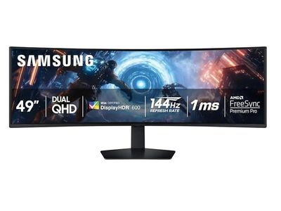 Curved Gaming Monitor, Ultra-Wide 32:9 Screen, Dis