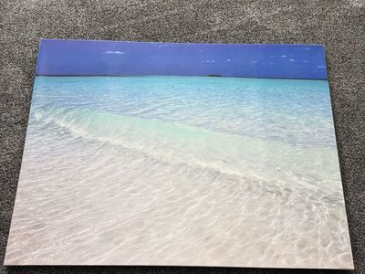 Ocean Beach Wave Canvas Wall Art - Tropical Seascape Decor