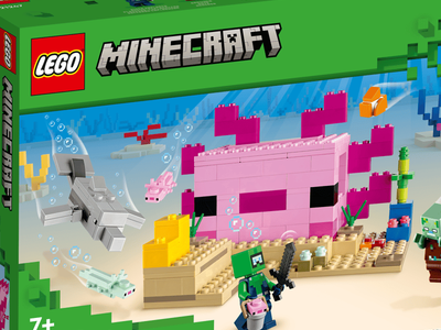 USED LEGO Minecraft The Axolotl House Building Toy Set 21247 - 242 pcs (No instructions)