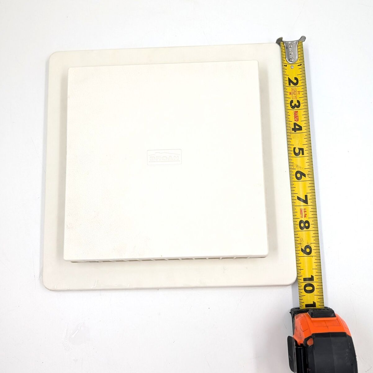 Broan Exhaust Bathroom Fan Cover White 10 x 10
