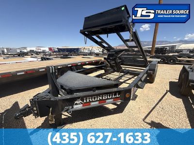 7x16 Iron Bull DBB Roll Off Trailer - 16K GVWR - Hydraulic Jack(s)