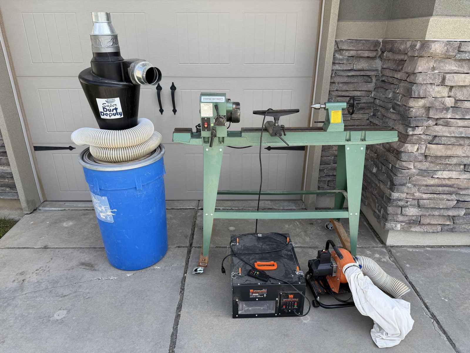 Wood Lathe and Tools