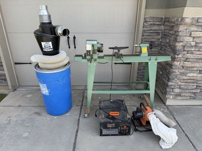 Wood Lathe and Tools