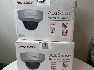 2 POE Network Cameras - HIKVISION ACUSENSE - 8MP