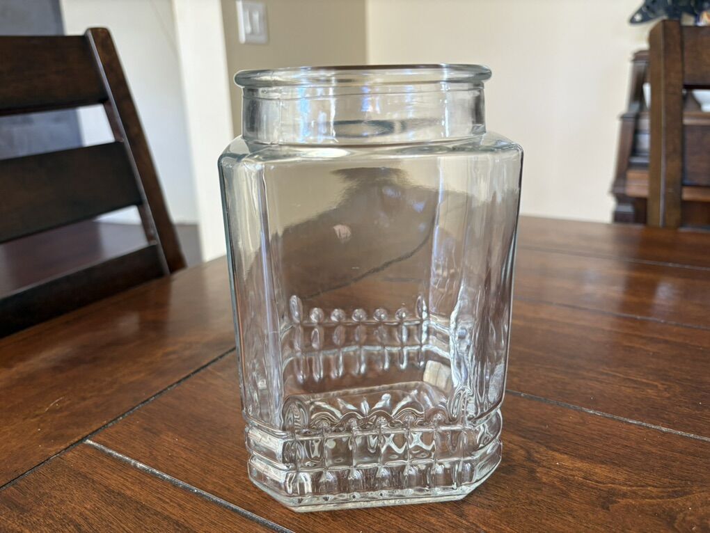 Vintage Koeze Glass Canister Without Lid