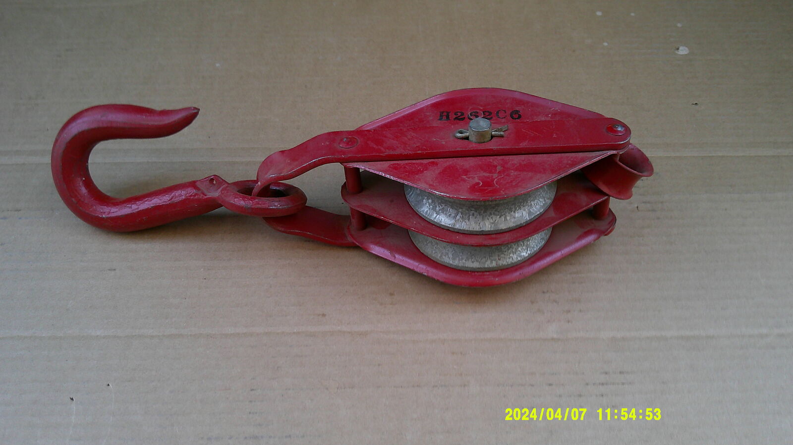 2 Pulley 6" Block 3/4" Rope Anvil Brand Weighs 7 Pounds $35