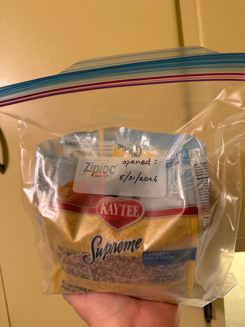 Free - Kaytee Supreme Canary & Finch Food, 2-lb bag (opened)