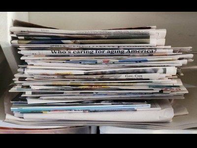 Stack of Newspapers for Crafting, Packing, or General Use