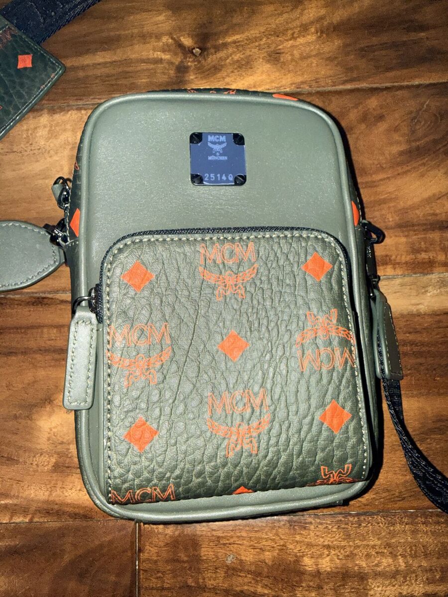 Brand New MCM Mini Visetos Crossbody Bag and Wallet
