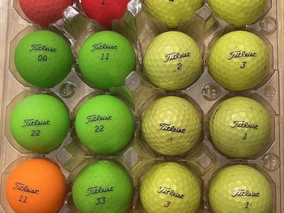 24 Titleist Colored Golf Balls