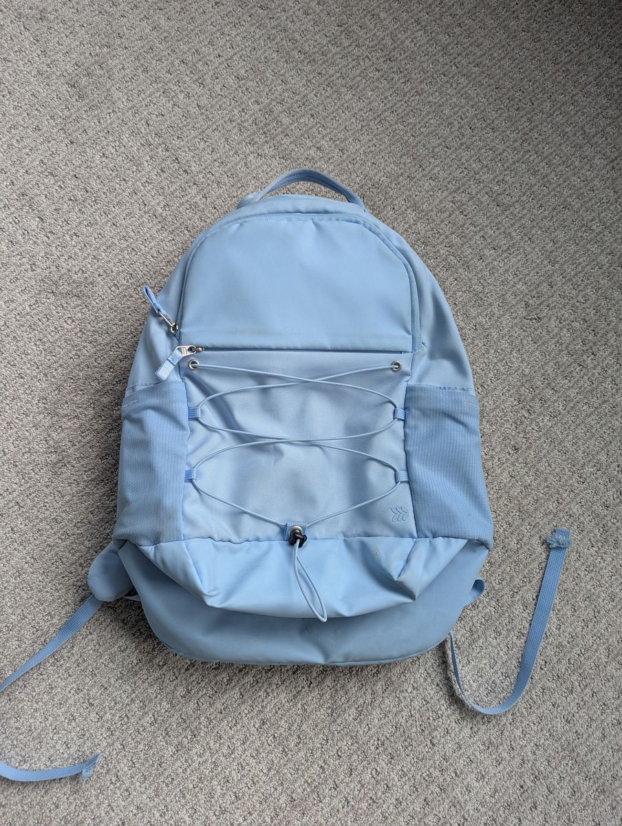 Kids light blue school backpack