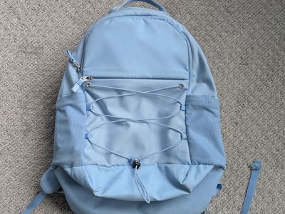 Kids light blue school backpack