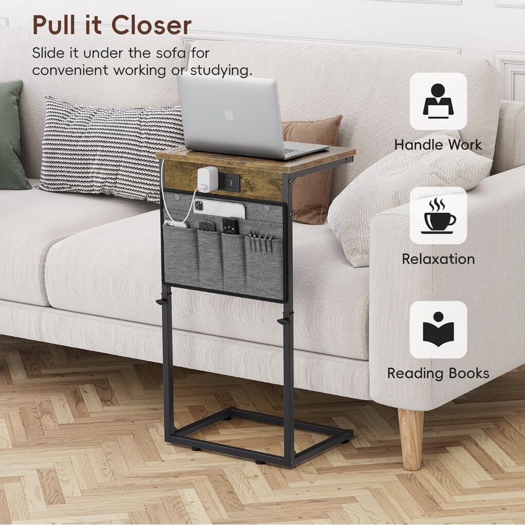 Tables w/ Charging & Storage — 2-Pack $45