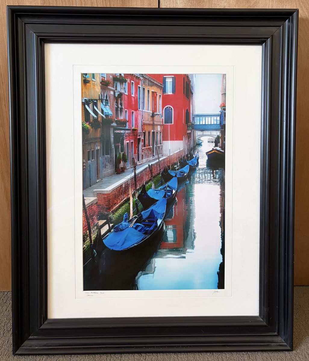 Framed & Signed Venice Photo
