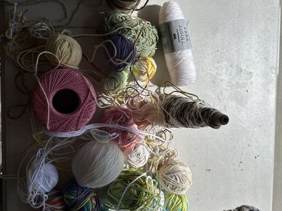 Assorted Yarn Lot - Various Brands & Colors for Crafts, Knitting, Crochet, & Weaving