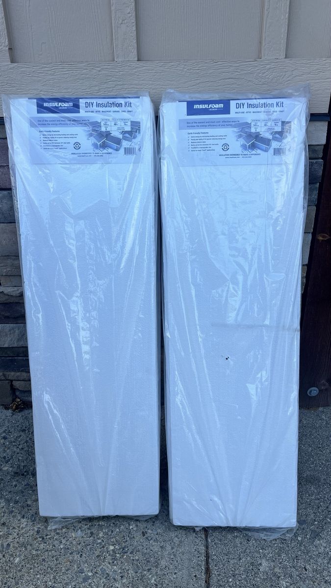 Garage door insulation kit