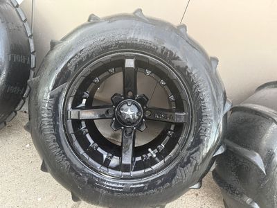 MSA Rock Star Rims Sand Slinger Tires 27 X 13-14