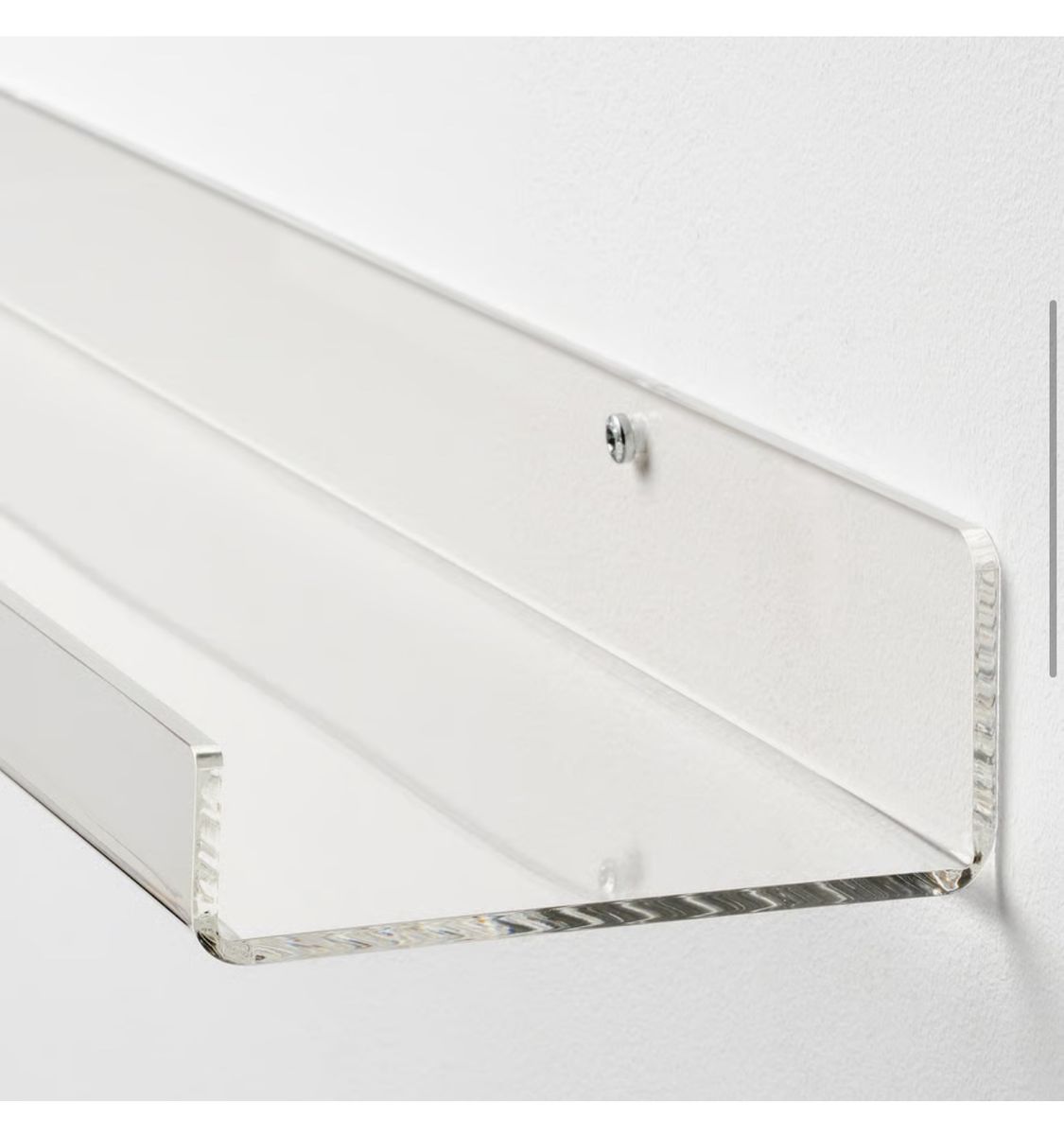 ikea mellosa clear acrylic shelf set of 3 shelves