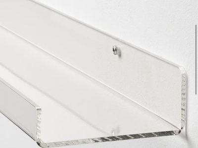 ikea mellosa clear acrylic shelf set of 3 shelves