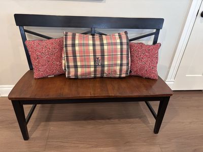 Charming Bench! Perfect for indoor or covered outdoor space.