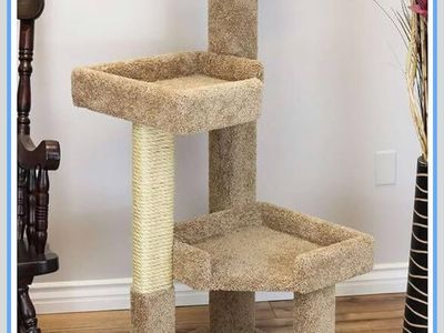 New 45in Tall Cat Condo Scratching Post