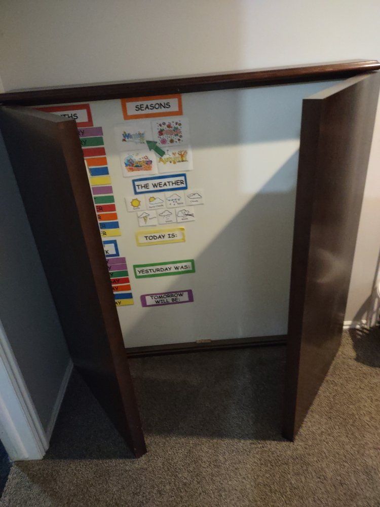 whiteboard trifold