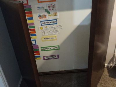 whiteboard trifold