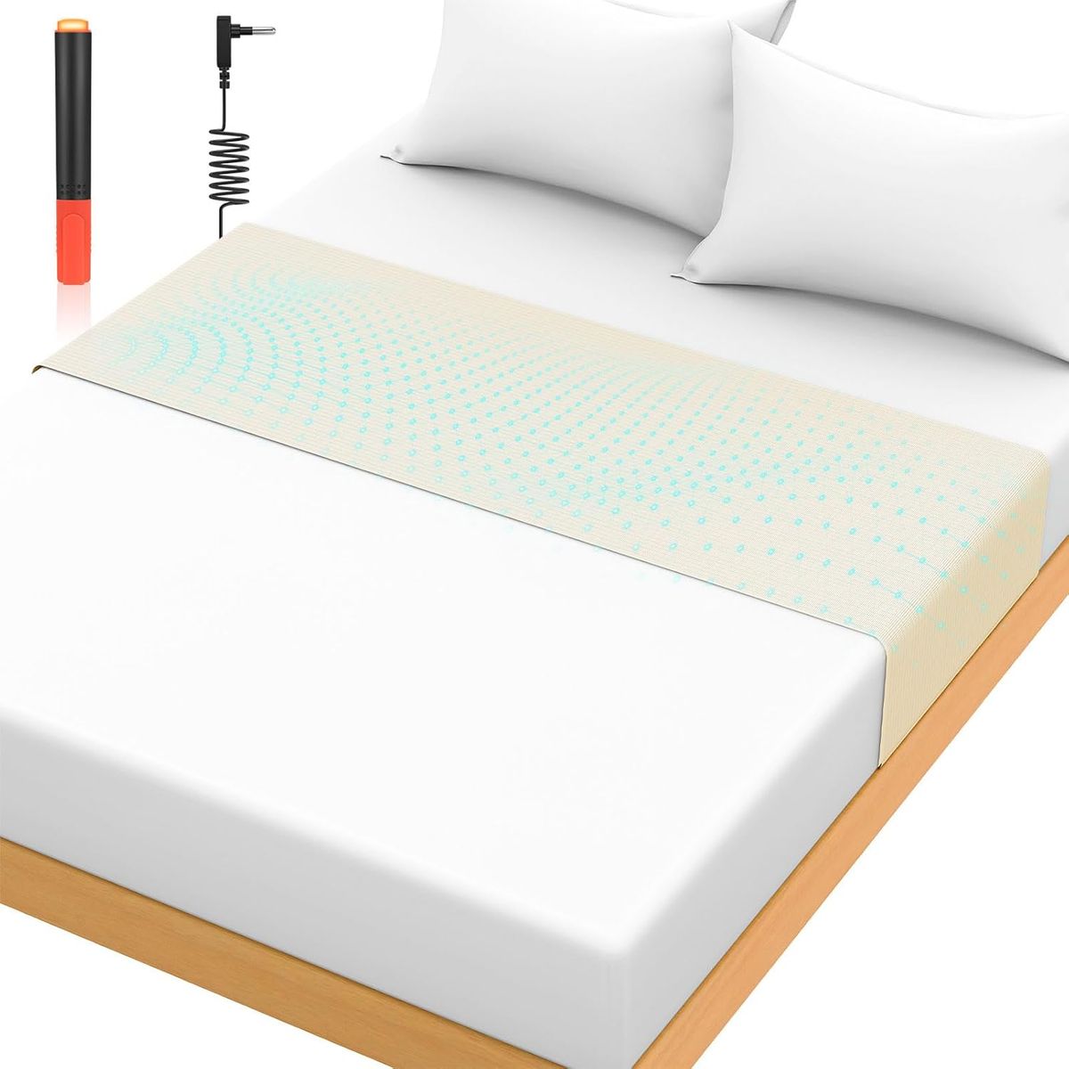 NEW Grounding Mat for Bed 90% Organic Cotton+10% Pure Silver Fiber(Beige, King XL)