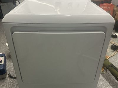 GE White Electric Dryer with Multiple Drying Cycles - UsedGood