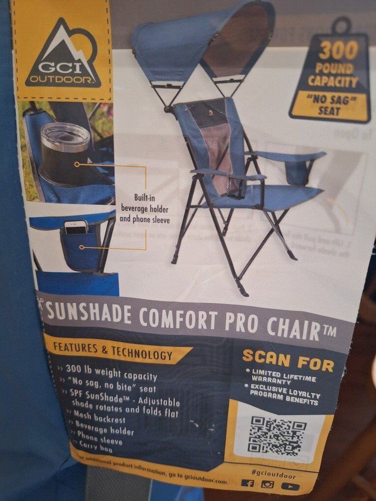 NEW Outdoor Chair w/ Sunshade