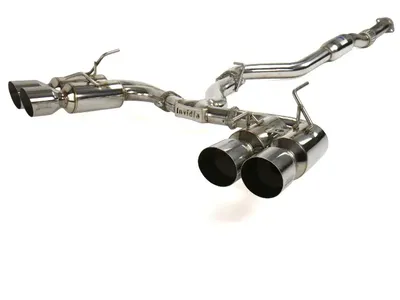 Invidia R400 Catback Exhaust for 08-14 Subaru STI & WRX 11-14 WRX Hatchback R400 Quad S.S.Tip HS08ST5GM4SS