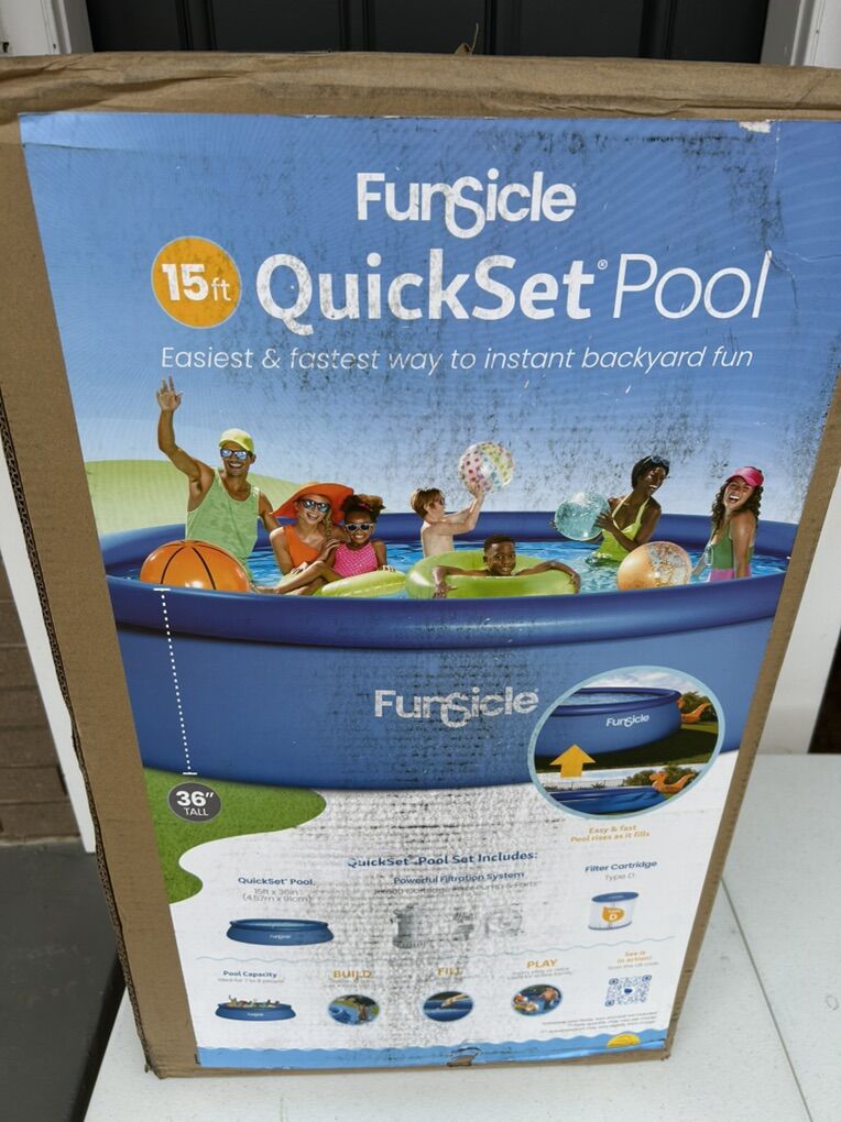 Funsicle 15' QuickSet Pool With Filter
