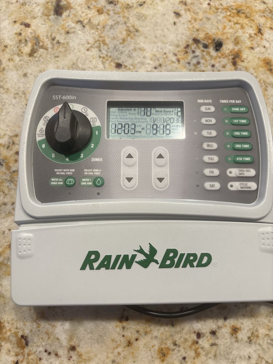 Rain Bird SST-600in ISprinkler System Water Timer Controller
