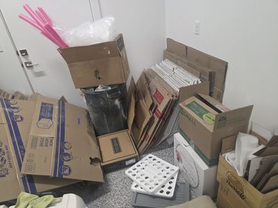 Moving boxes and supplies