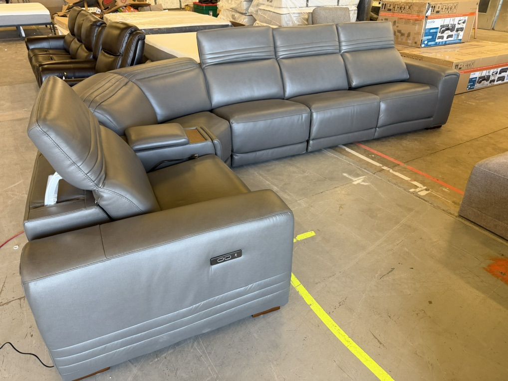 New Karson Leather Sectional!