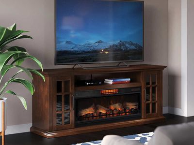 Tresanti Mayson 74in TV Console 2-in-1 Electric Fireplace 1635494 #84688