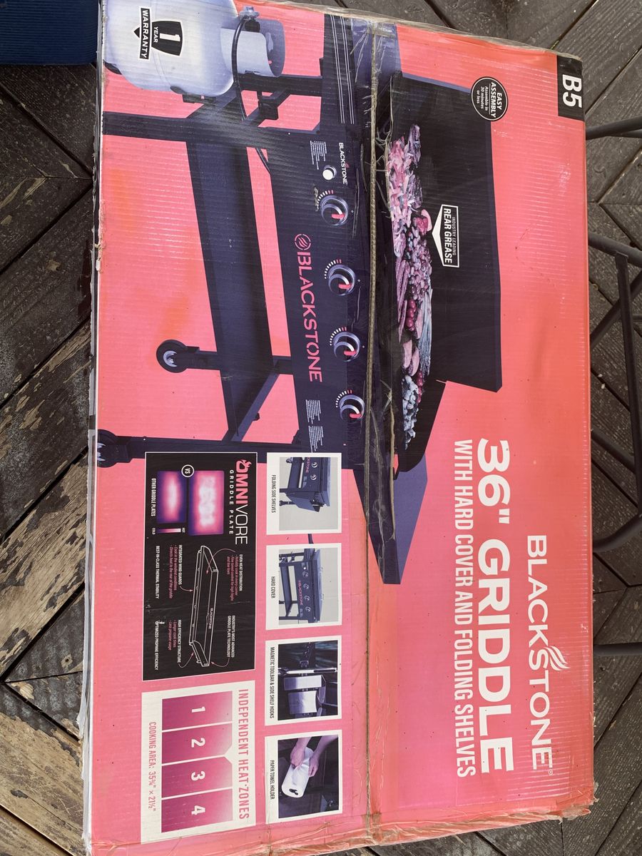 Blackstone 36” grill with hard cover
