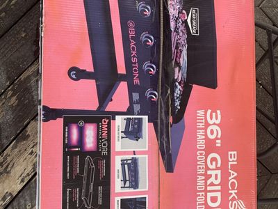 Blackstone 36” grill with hard cover