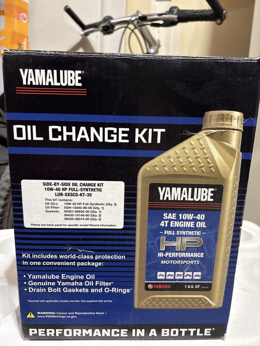 Yamaha Wolverine RMAX oil change kit