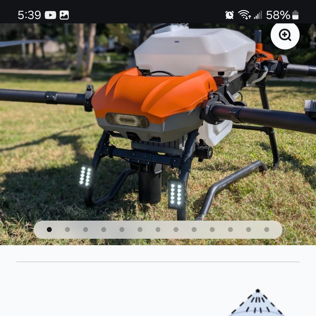Vector HD580 sprayer drone