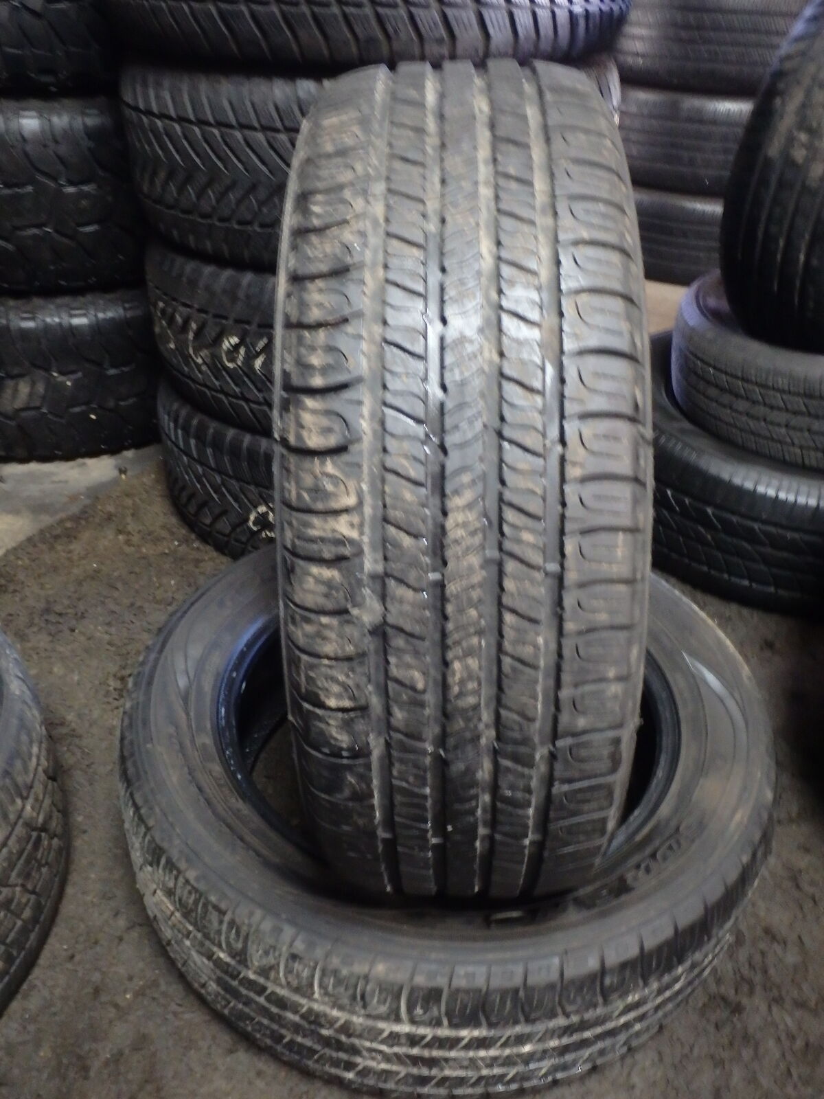 225/55R18 GOODYEAR ASSURANCE PAIR OF TWO USED TIRES