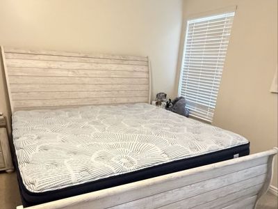 King size bed frame & mattress