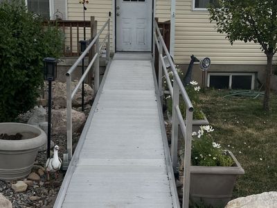 ADA Compliant Aluminum Wheelchair Ramp - 27ft Adjustable w/ Handrails & Entry Ramp