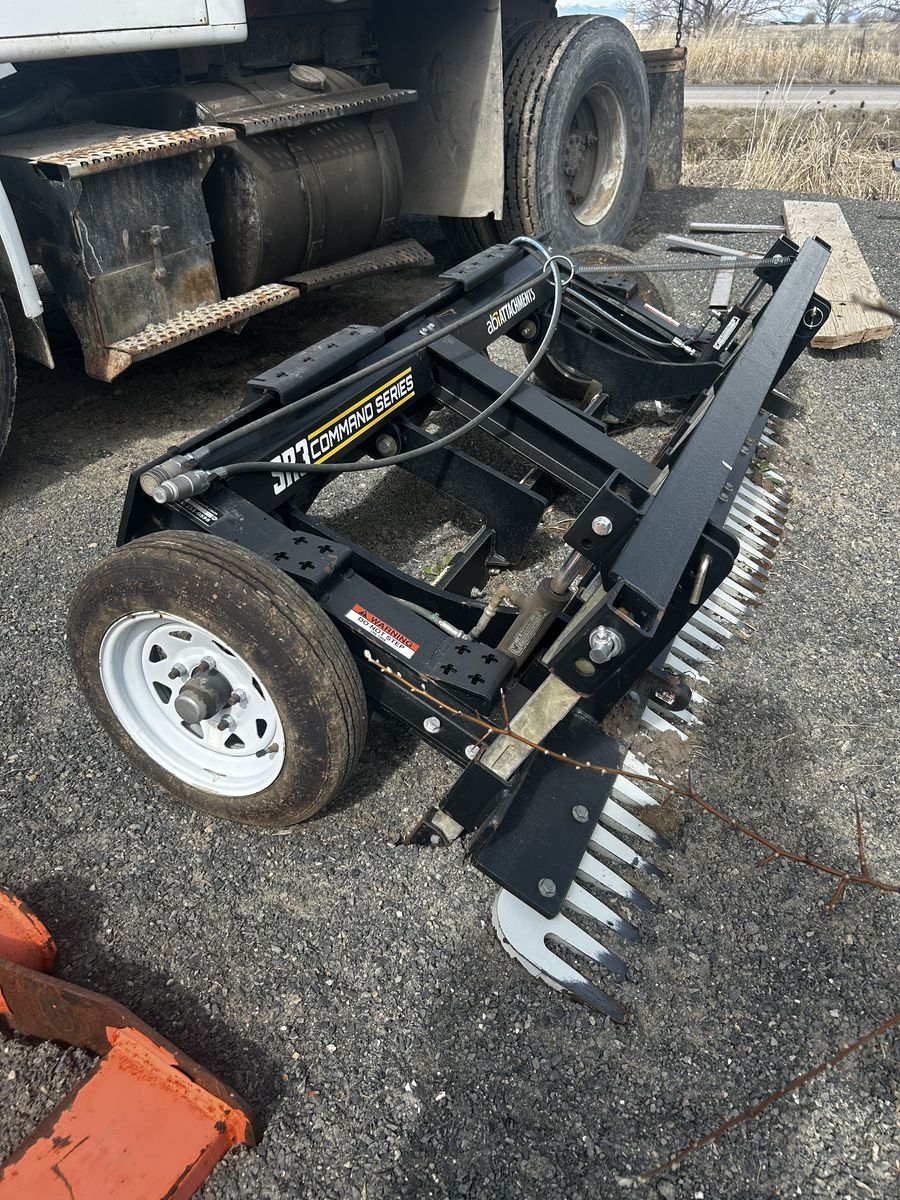 Abi Sr3 Rake Skid Steer Attachment