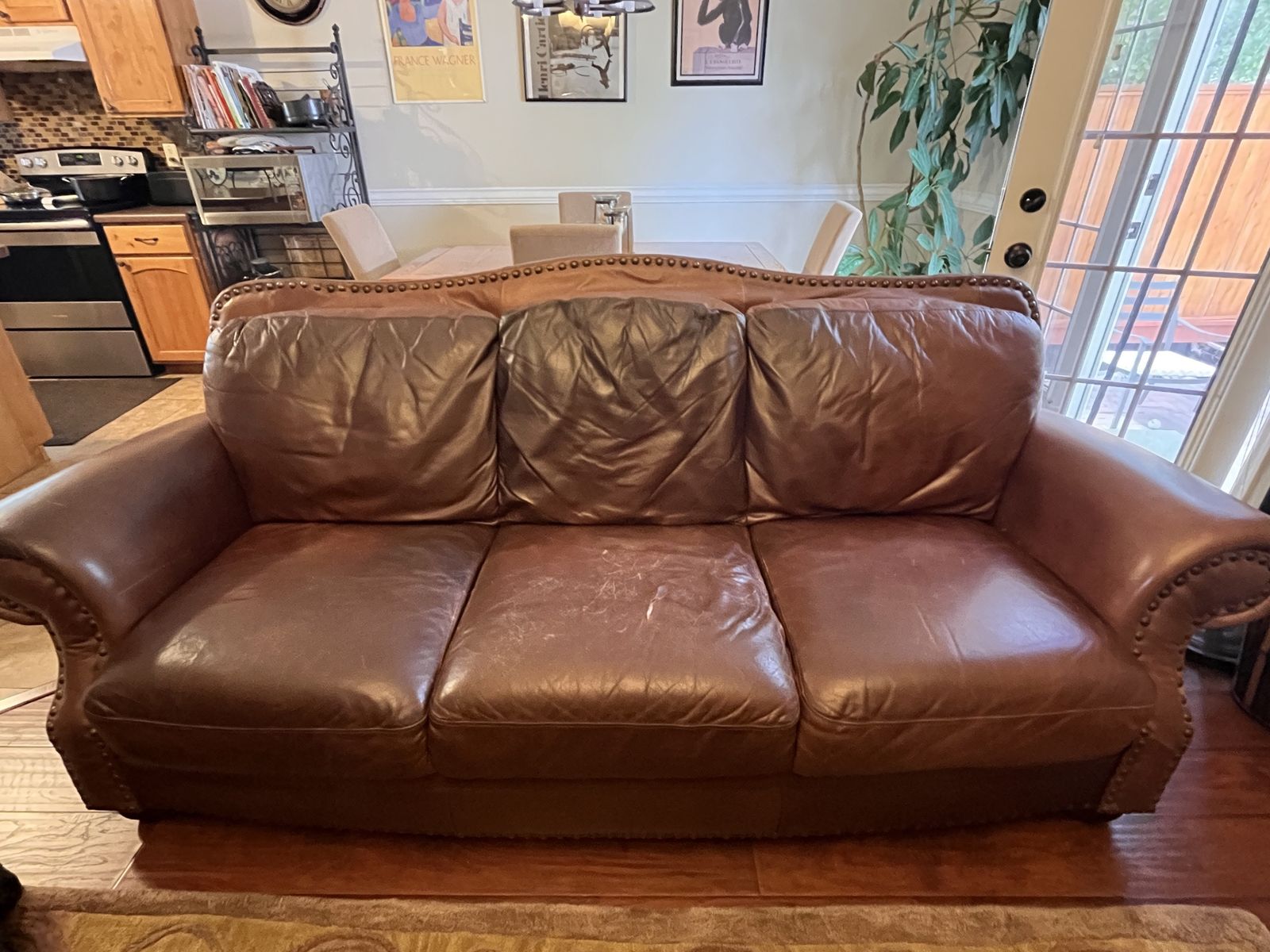 Leather Sofa “FREE”