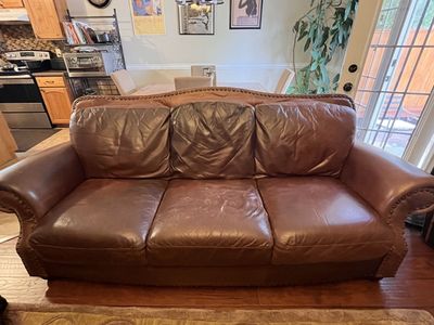 Leather Sofa “FREE”